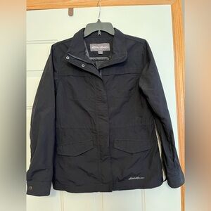 Women’s Eddie Bauer black utility casual jacket. Size small
